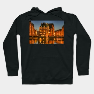 Wasserschlösschen, dusk, Speicherstadt, Hafencity, Hamburg, Germany, Europe Hoodie